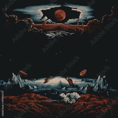 "Crimson Eclipse: Worlds Beyond"
or
"The Red Moon Prophecy"
