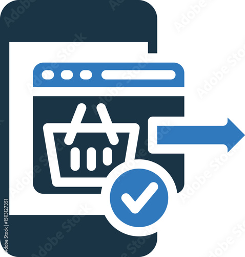 Checkout mixed color icon
