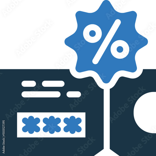 Promo Code mixed color icon