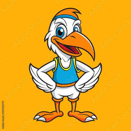 funny parrot cartoon