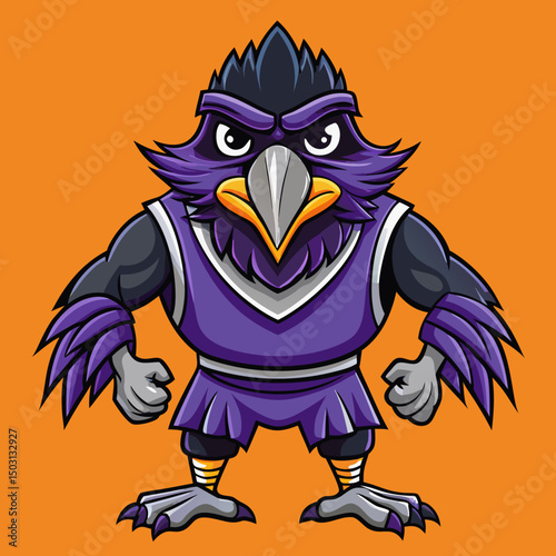 cartoon illustration of an eagle