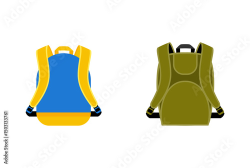 School backpacks set Colorful bags for primary school students