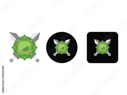 Poker clubs design, vector, isolated on transparent background