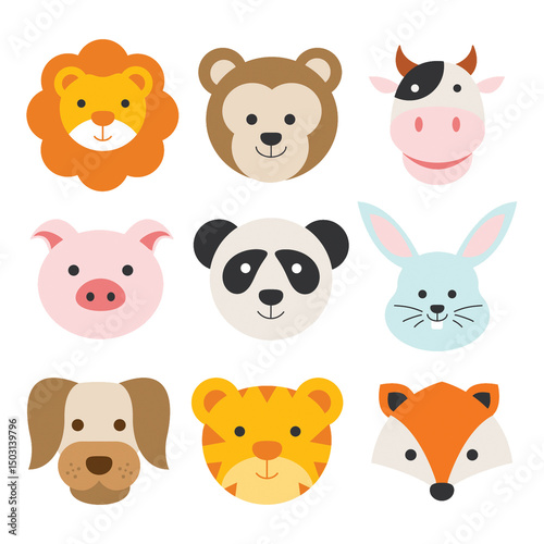 cartoon animal icons