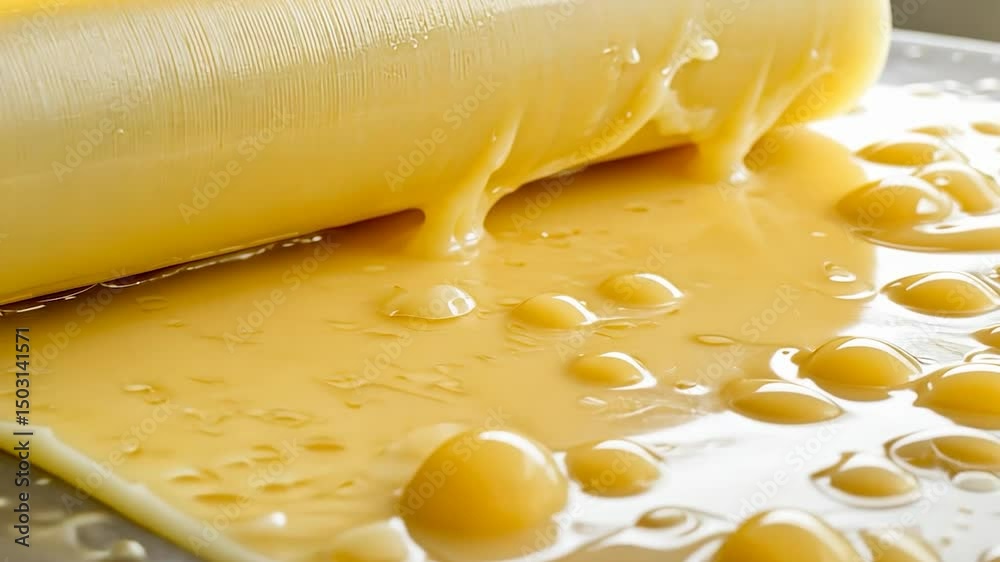 Cheese production, rolling process