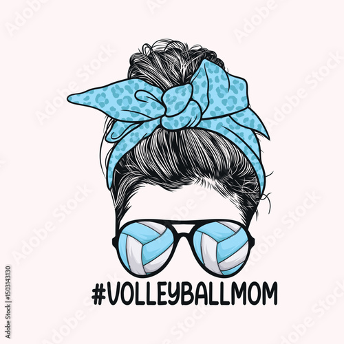 Volleyball Mom, Sublimation, Craft, vector t-shirt design
