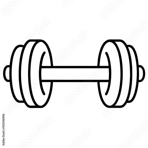 dumbbell isolated on white background