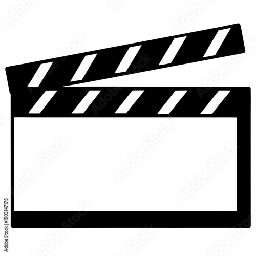 movie clapper board vector illustration