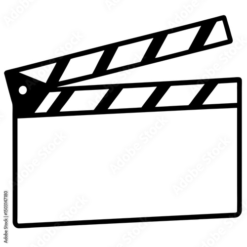 movie clapper board vector illustration