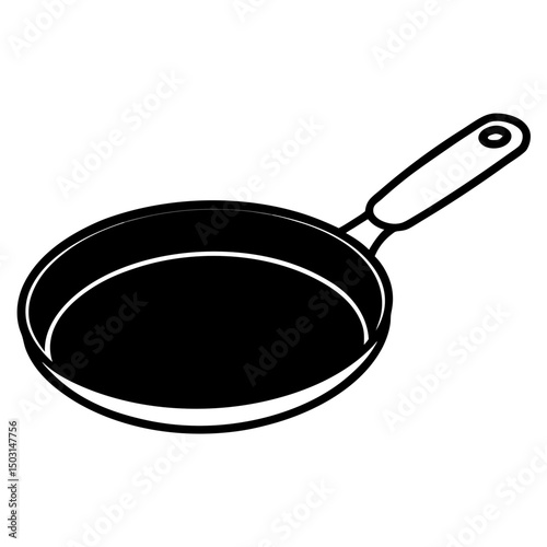 frying pan isolated on white