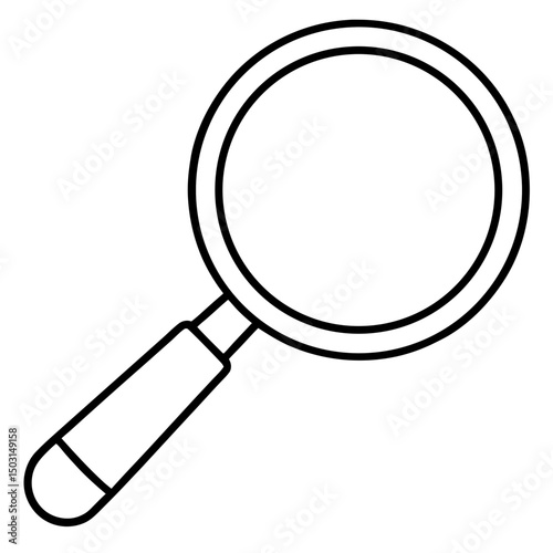 magnifying glass isolated on white