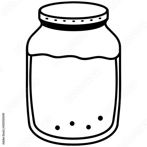 glass jar with a jar