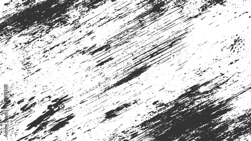 weathered black grunge texture featuring dark overlay pattern on transparent background vector