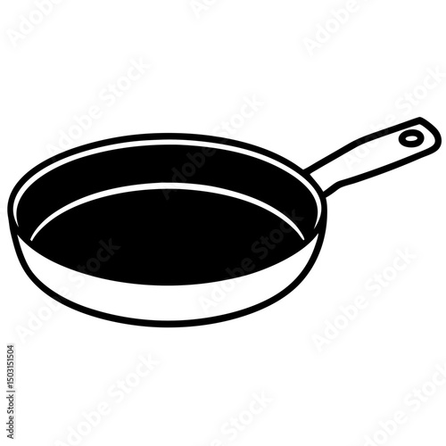 frying pan isolated on white background