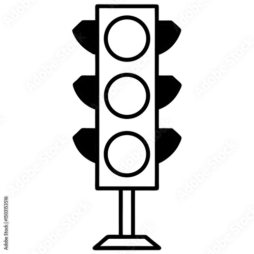 traffic light with red and green