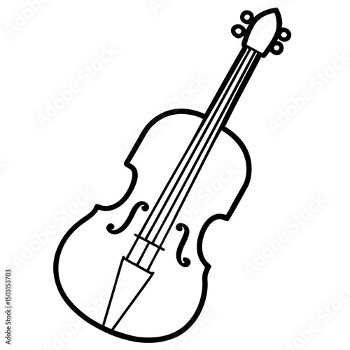 violin isolated on white