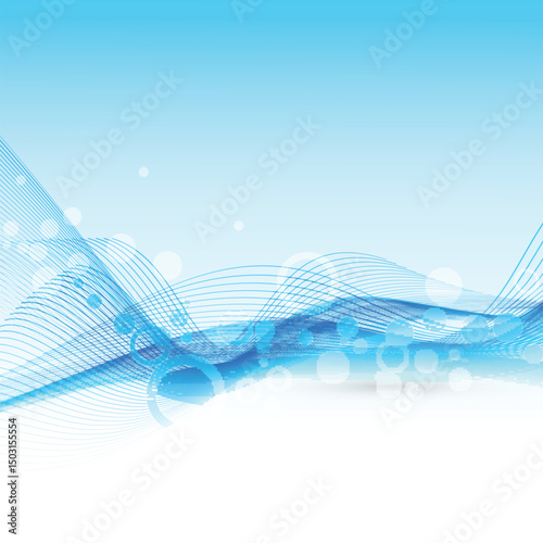 Light Blue Wave Abstract Vector eps
