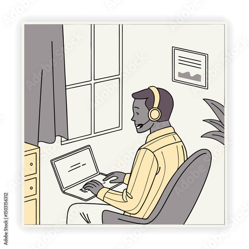 Customer Support Doodle Vector Icons business support, customer service,