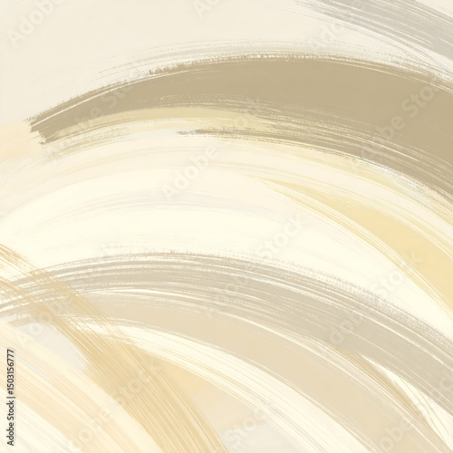 Soft abstract brush strokes in beige and cream tones, creating a calm and elegant background. Perfect for minimalist designs, wall art, or modern digital decor.


