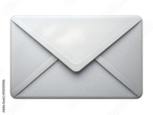 blank white envelope isolated on white background. PNG Transparent file type with high definition quality And vibrant color grading Available.