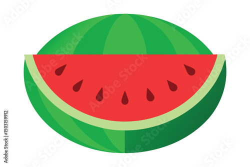 watermelon isolated on white background