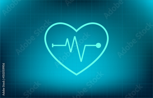 Vector icon on a blue background with a gradient	