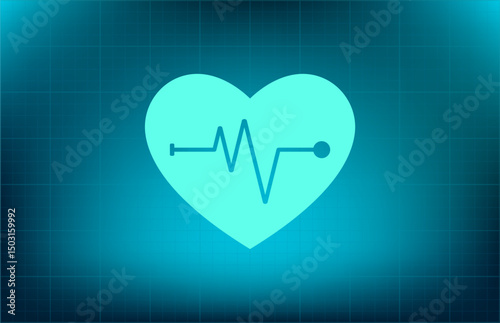 Vector icon on a blue background with a gradient	
