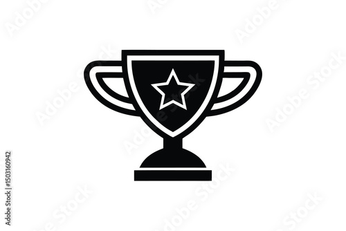 Award winning achievement trophy star success champion