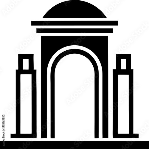 vector illustration of an ancient Greek temple