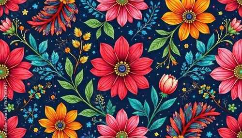 Bold paisley floral, rich color, large scale repeat, exotic, rich, scale