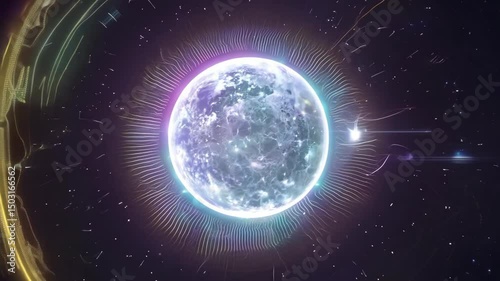 Abstract Universe Nebula, Stars & Planet Formation - 4K.