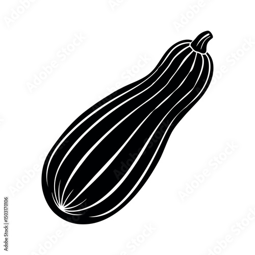 zucchini vector silhouette