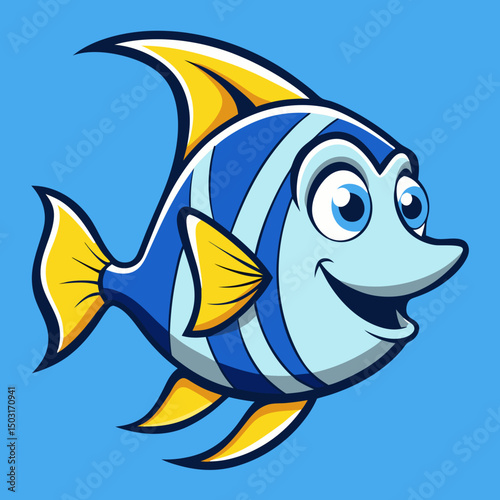 vector illustration of a fish