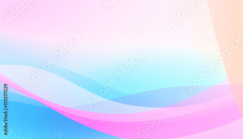 Pastel Wave Abstract: Soft, flowing pastel waves in shades of pink, blue, and peach create a dreamy, abstract background.