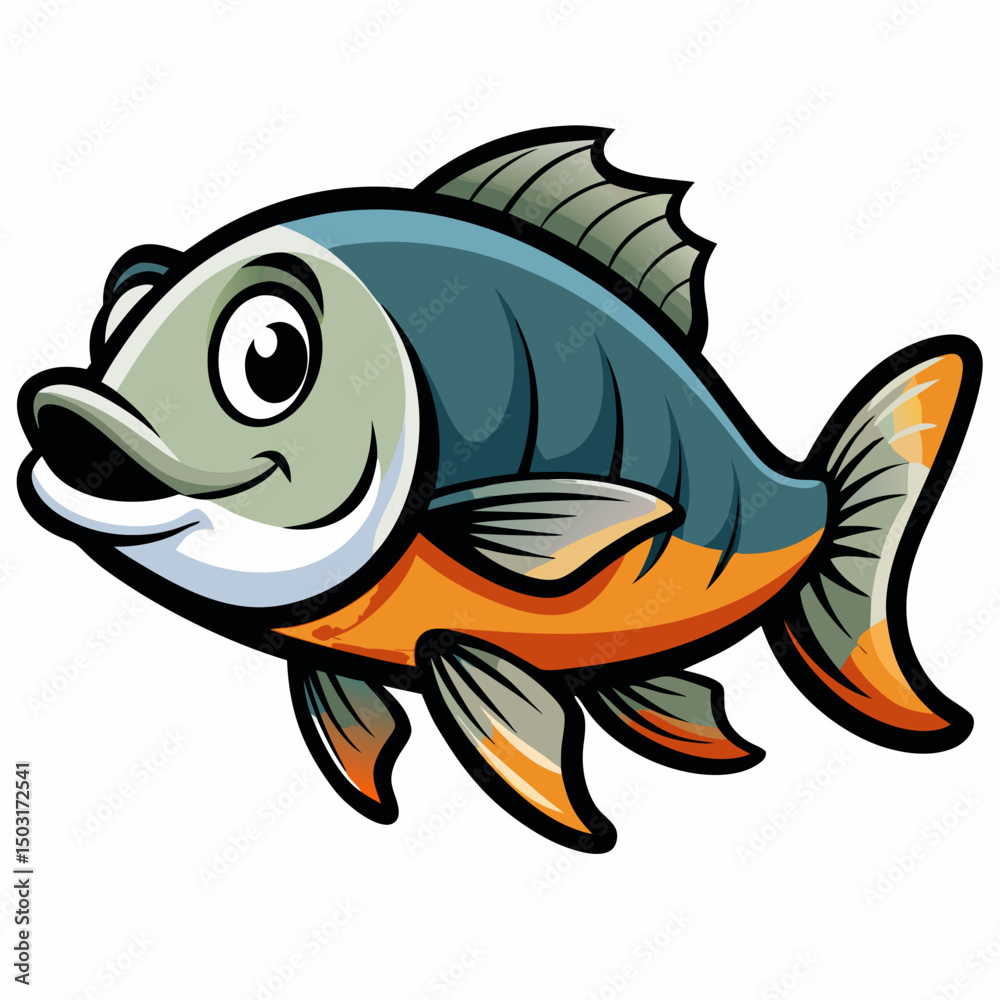 Obraz premium fish on a white background