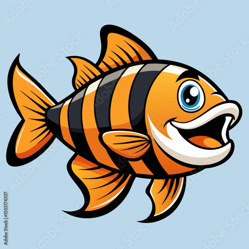 vector illustration of a fish