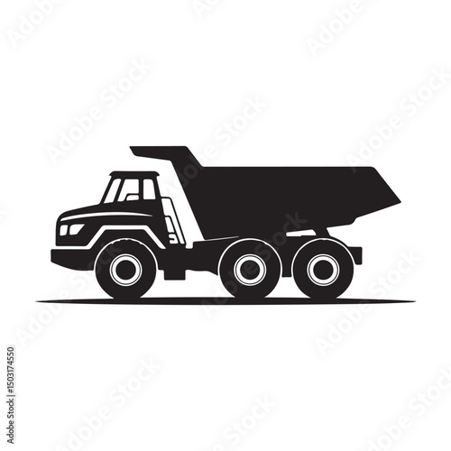 dump truck vector illustration