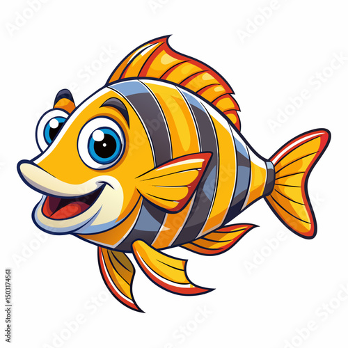 vector illustration of a fish