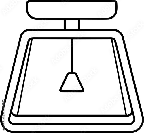 digital scale outline coloring book page vector illustration line art 