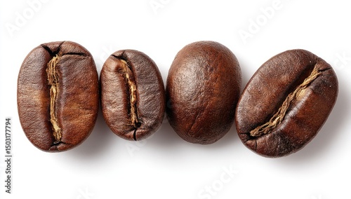 Wallpaper Mural Roasted coffee beans, close-up Torontodigital.ca