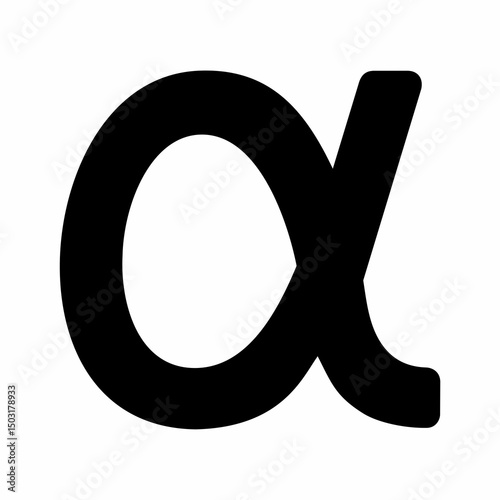 Alpha greek icon. Design image