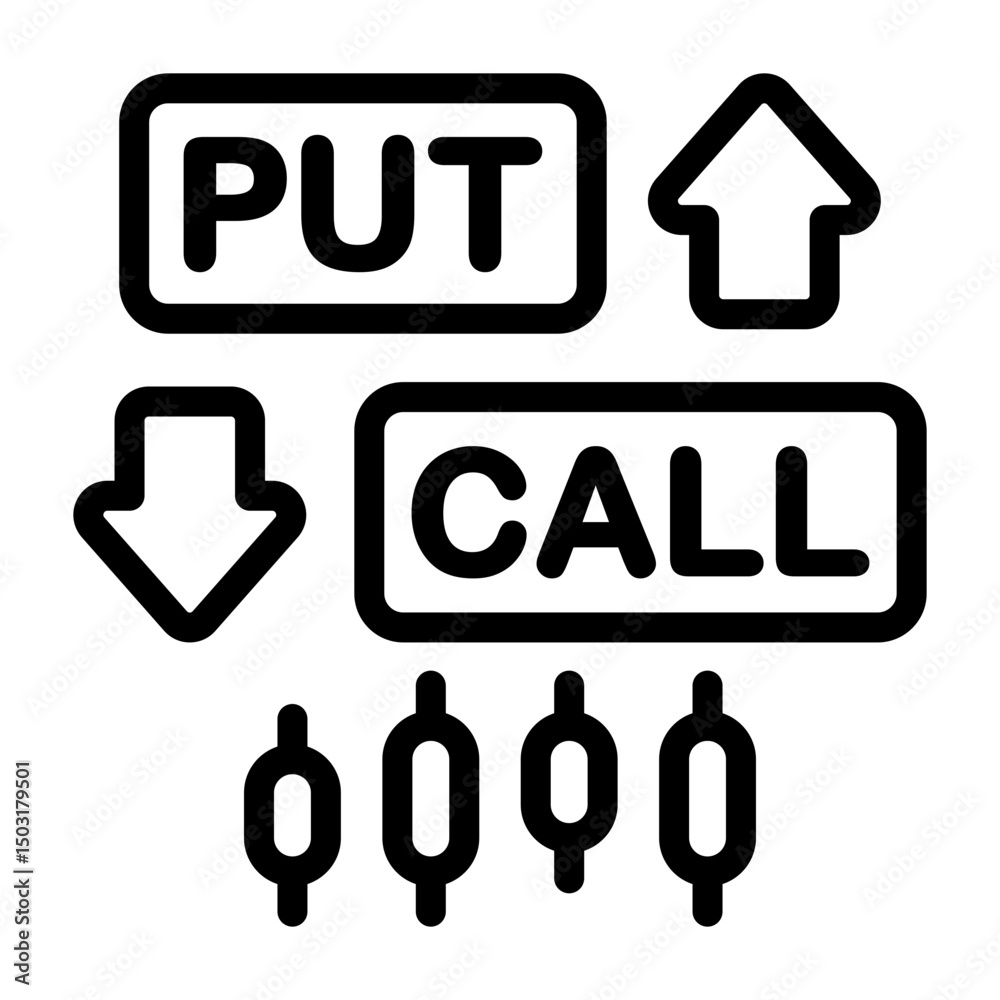 Options Trading Icon Options Trading Icon