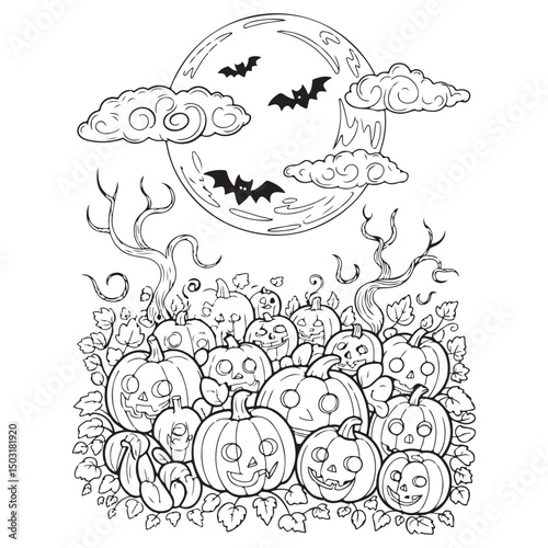 Spooky Halloween Coloring Pages for Adults