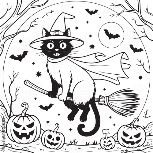 Spooky Halloween Coloring Pages for Adults
