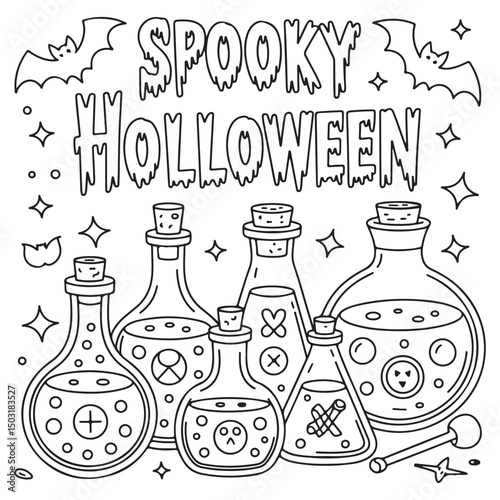 Spooky Halloween Coloring Pages for Adults