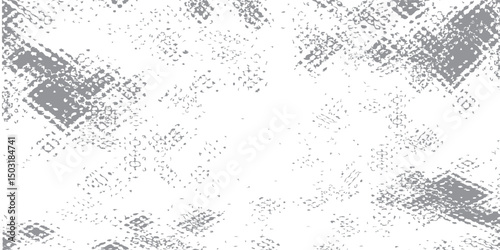 Subtle halftone vector texture overlay. Monochrome abstract splattered background.