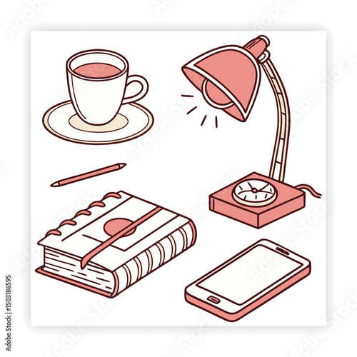 Minimal Doodle Illustrations of Everyday Objects