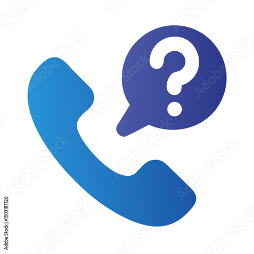 Unidentified Caller Issue Icon – Unknown Phone Call and Caller ID Problem Symbol