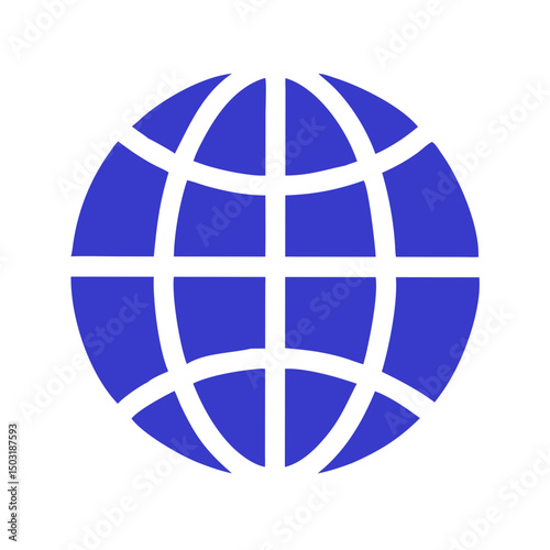 World Press Globe Icon – Global News Media Symbol