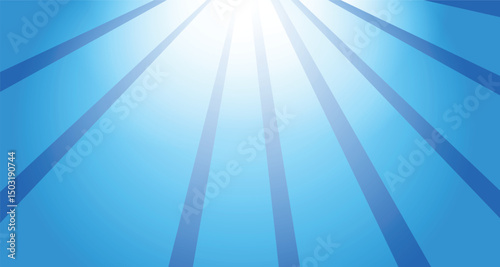 sky blue white rays backgound